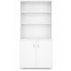 thumbnail image 1 of Mueble Alacena de Cocina Ginebra – 2 Puertas de Cierre Lento y 3 Estantes Abiertos, Melamina de Alta Resistencia, 1 of 6