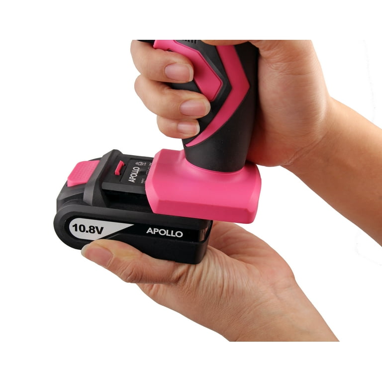 APOLLO Tools Dt4937P 10.8 Volt Lithium Ion Cordless Drill with 30 Piece Accessory Set Walmart