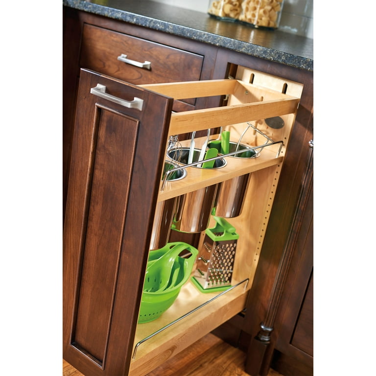 Pull Out Cabinet Organizer, Fixed with Adhesive Film, Slide Out Pantry  Shelves