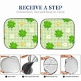 thumbnail image 5 of Kdxio St Patrick'S Day11 Print 2-Piece Sun Shade Front Windshield - Foldable Car Front Window Sunshades For Most Sedans Suv Truck, 5 of 6