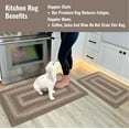 thumbnail image 7 of Homespice Wildwood Braided Rug 27x45in Rect. Brown-Grey-Ivory Colors. Washable Indoor-Outdoor. Uses- Entryway, Kitchen, Bathroom, Anti-Fatigue, Sink Spill Absorbing, Ergonomic Comfort Standing Mat, 7 of 7