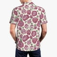 thumbnail image 6 of Wukai Rose Flowers Men’s Polo Shirts,Quick-Dry Athletic Shirt,Classic Fit Shirts-4X-Large, 6 of 8