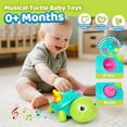 thumbnail image 3 of Baby Toys 0-6 Months,Musical Turtle Crawling Infant Toys,Omndirectional Turtle Toys with Light & Sound,Early Learning Educational Toy Gifts for Boy Girl 0-1 Years Old, 3 of 7