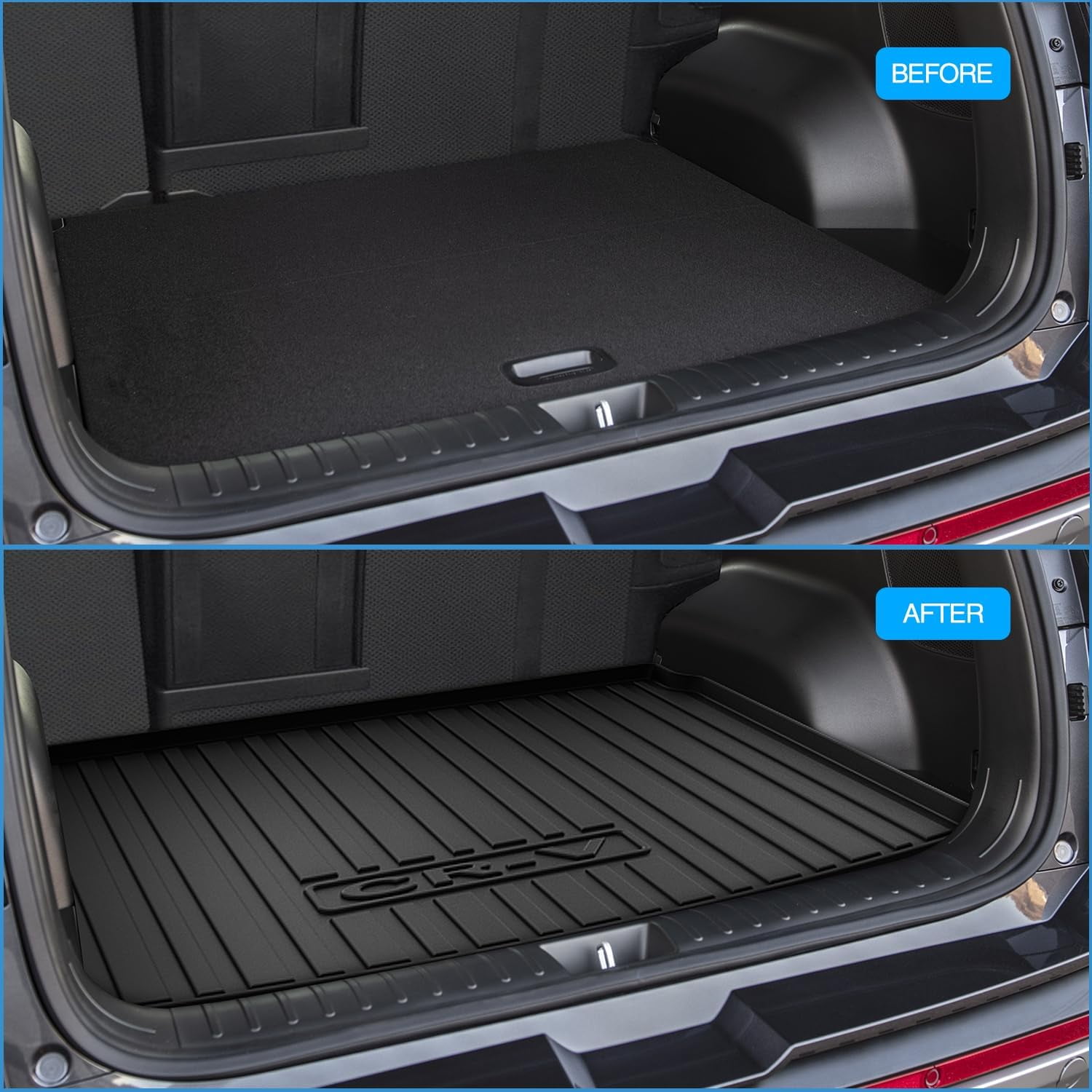 Nilight Cargo Mats for Honda CRV CR-V Upper Position only (Not for Hybrid) 2023 2024 2025 All Weather Protection Heavy Duty Cargo Liners