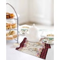 thumbnail image 4 of Easter Bunny Eggs Kitchen Dish Towels for Drying Dishes Set of 3, Spring Flowers Rabbits Retro Red Black Plaid Waffle Weave Microfiber Hand Tea Bathroom Towels Quick Dry & Absorbent Towel 12x12, 4 of 7