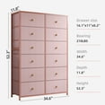 thumbnail image 3 of EnHomee Tall Dresser for Bedroom 12 Drawer Dressers&Chests of Drawers,Pink, 3 of 9