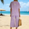 thumbnail image 6 of Blczomt Summer Shirts for Women Casual Purple Blouse Trendy 2026 Shirts Women,L, 6 of 9