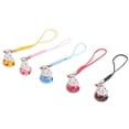 thumbnail image 4 of MasteelfCA 5Pcs Fortune Cat Phone Chains Key Backpack Pendants Copper Bell Phone Pendants (Random Color), 4 of 7