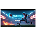 thumbnail image 3 of Football Themed Glowing Touchdown Banner Backdrop Background for Sports Events Tailgating Parties Fan Gatherings Decorations, 3 of 8