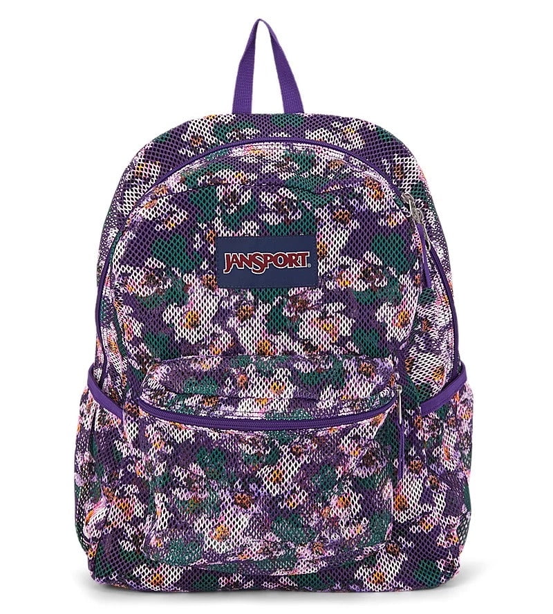 JanSport ECO Mesh Pack Purple Petals Backpack