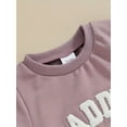 thumbnail image 3 of Zehjuhan Infant Baby Girl Short Sleeve Round Neck "DADDY'S GIRL"Letter Pattern Top + Shorts 2PCS Summertime Fashion Clothing Set, 3 of 5
