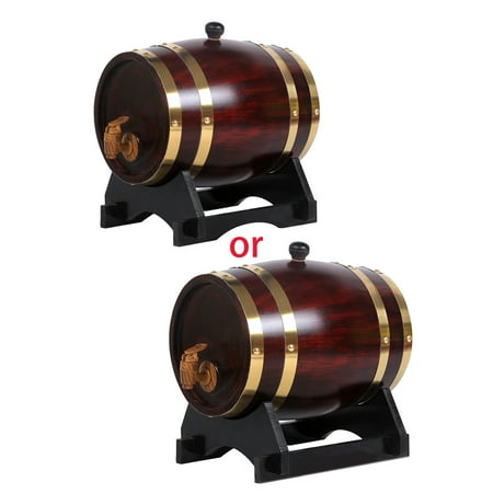 

Whiskey Barrel Dispenser Pine Wood Barrels Home Whiskey Barrel Decanter for Wine