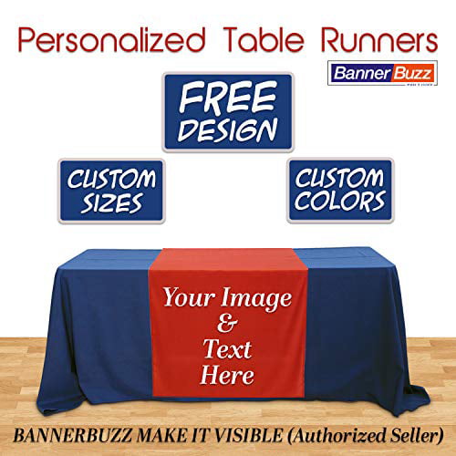 Download Custom Table Runner With Your Logo Or Design Tradeshow Vendor Custom Logo Table Runner Craftshow 3 X 5 67 With Free Design Walmart Com Walmart Com