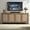 Natural Oak, variant on SICOTAS 61.5"W Rattan TV Stand with 4 Doors, Boho Entertainment Center with Adjustable Shelves & Spacious Countertop – Large Boho Farmhouse Media Console for Living Room, Reclaimed Caramel Oak
