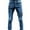 Blue, variant on HOMADLES Men's Denim Jeans Solid Outdoor Hiking Zipper Casual Pants Jogger Pants Black 3XL