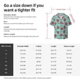 thumbnail image 4 of KLL Snowflake Hot Cocoa Print Men's Shirt Short Sleeve Button Down Summer Cuba Beach Shirts- 4X-Large, 4 of 5