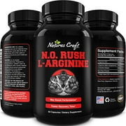 Nitric Oxide Pre Workout for Men - Nitric Oxide Supplement for Men with L-Arginine, L-Citrulline & Beet Root Powder - Nature's Craft 60ct Capsules Amino Acids for Muscle Recovery