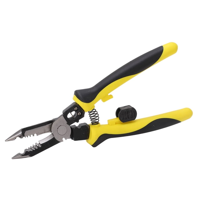 Alicates De Prensado Para Electricista, Pelacables De Línea Divisoria De 2 Núcleos, Ahorro De Mano De Obra, Corte Incisivo Versátil Para Uso Industrial ANGGREK Industrial Tool