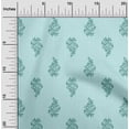 thumbnail image 1 of oneOone Polyester Lycra Fabric Leaves & Floral Block Print Fabric BTY 56 Inch Wide, 1 of 4