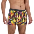 thumbnail image 5 of Men's Boxer Briefs, Cute Parrot Pitaya Flower Butterfly Soft Comfy Mens Underwear Boxer Briefs Breathable With Widen Waist, 5 of 7