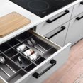 thumbnail image 3 of 128mm Kitchen Handle, 10 Pcs Black Kitchen Cabinet Handles For Door, Drawer, Cabinets (with Screws), 3 of 5