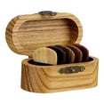 thumbnail image 1 of Wooden Oval Jewelry Organizer Holder Portable Multifunctional Home for Dressing Table and Cabinet Storage, 1 of 8