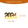 thumbnail image 2 of UPOUART 3 Bags Golden Rectangular Confetti Decorations for New Year Party Prop Classic Design Plastic and Resin, 2 of 8