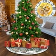 thumbnail image 3 of Christmas Tree Skirt Decorations Santa Claus Snowflake Christmas Tree Skirt Exquisite Tree Bottom Decoration Tree Skirt, 3 of 5