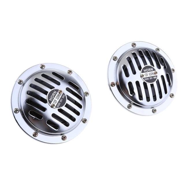 1 par de cuerno de aire fuerte de bocina de coche de 12V, adecuado para óviles de 12V Macarena Reemplace el bocina de aire del coche
