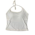 thumbnail image 6 of Women's Halter Neck Tank Top, Solid Color Backless Knit Vest with Built-In Bra, Chic & Stylish Sleeveless Top for Summer, Going Out, and Layered Outfits-Gray, 6 of 6