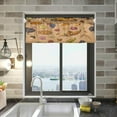 thumbnail image 2 of Coolnut Thanksgiving Turkey Pie Valance Curtains for Kitchen or Bathroom, 54x18in Valances Window Treatment Rod Pocket Drape Light Filtering Living Room Bedroom Decor, 2 of 6