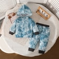 thumbnail image 2 of Zshosam Girl Clothes Girls Clothes Print Hoodies Sweatshirt And Sweatpants Outfit Suit Infant Girls Clothing Set Size 9 12 Months,(Blue 9-12 Months), 2 of 9