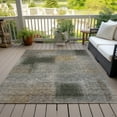 thumbnail image 6 of Addison Rugs Chantille Indoor/Outdoor Transitional Squares Taupe Washable Rectangle Rug, 10' x 14', 6 of 6