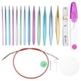 thumbnail image 3 of Interchangeable Knitting Needle26Pcs Interchangeable Aluminium Knitting Knitting Needle Set Circular Knitting Needle Rapid Response, 3 of 8