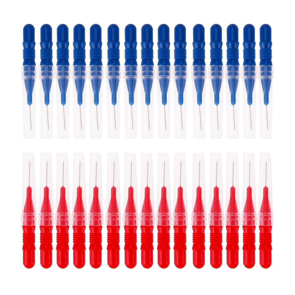 Buy 50pcs Tooth Flossing Head Soft Plastic Interdental Brush Oral - View #4
