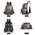thumbnail image 4 of FORMRS Mini Backpack Purse for Women Travel Daypack Casual Shoulder Bag, Psychedelic Forest, 4 of 7