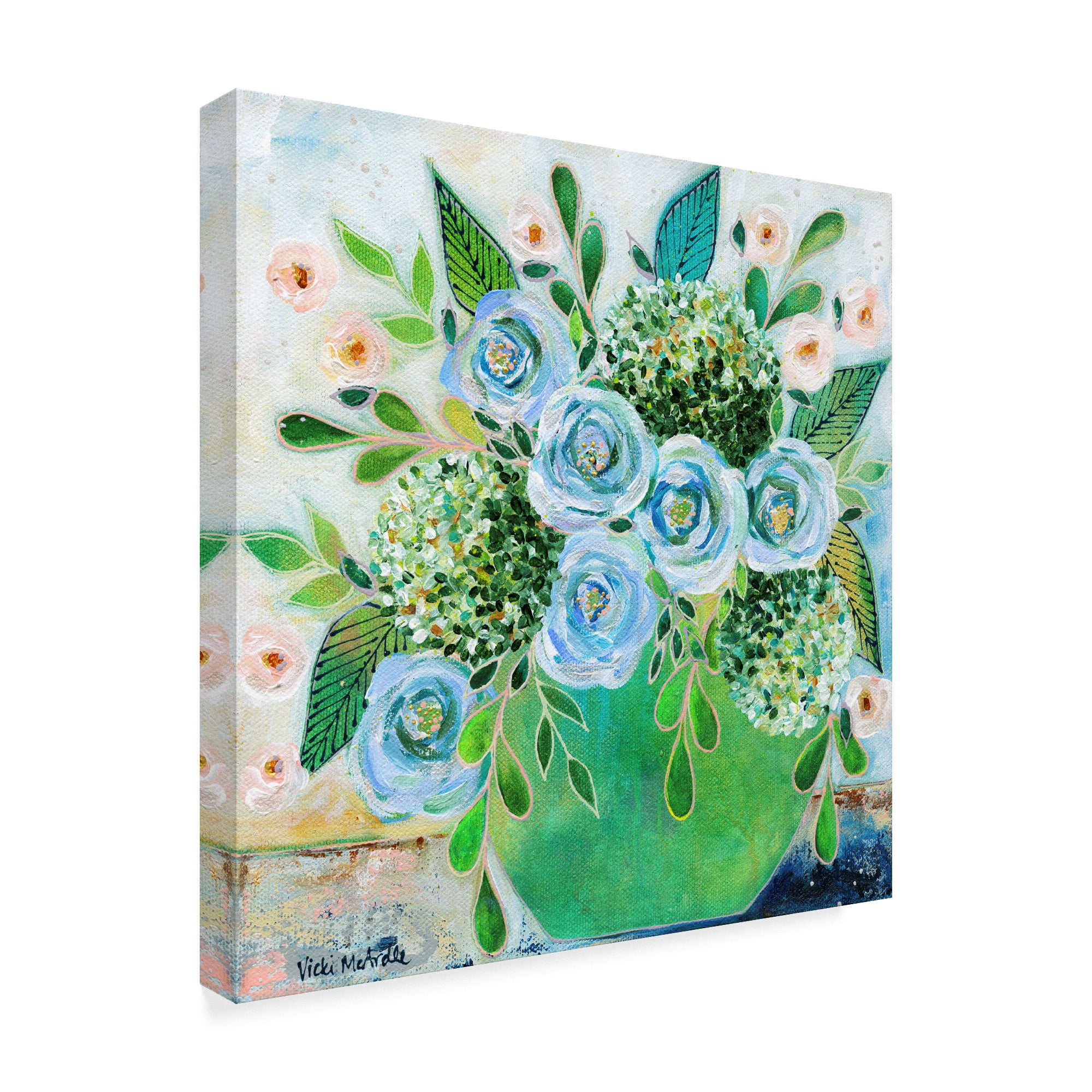 Trademark Fine Art 'Going Home Flowers' Canvas Art by Vicki Mcardle Art