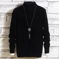 thumbnail image 3 of Suéter de punto de cuello alto para hombre, otoño e invierno, jersey de cuello alto, novedad, sudadera para hombre, estilo coreano, calidad Y2k, 3 of 5