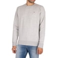 thumbnail image 2 of Tommy Jeans Regular Fleece Sweatshirt, Grey, 2 of 5