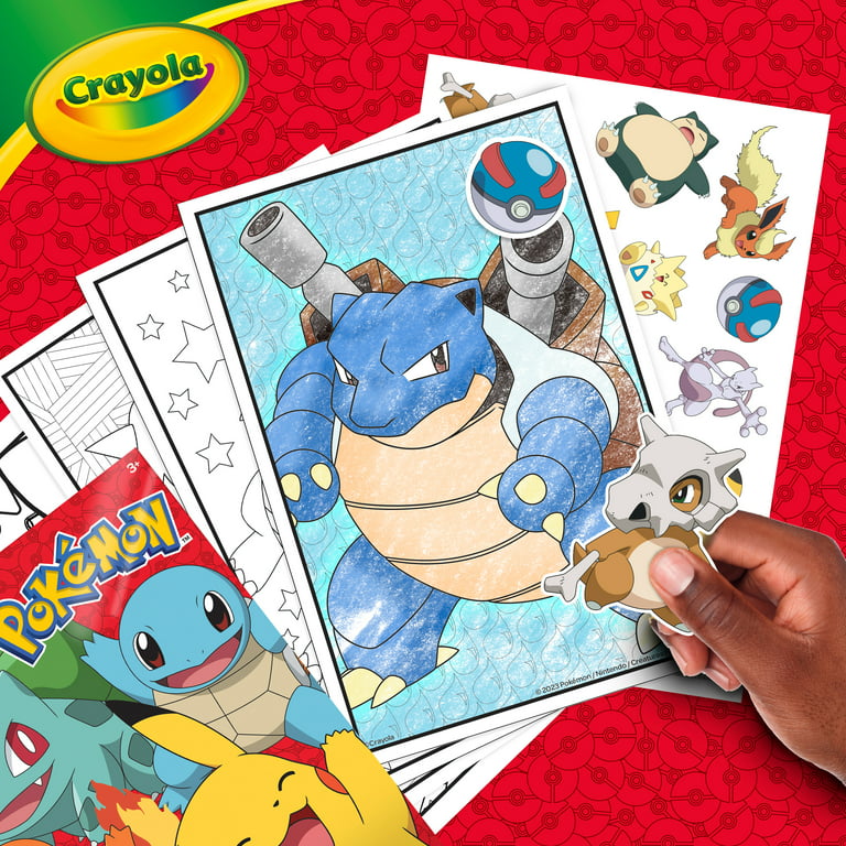 Crayola - Pokémon - Livro para colorir e autocolantes, Crayola atividades