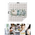 thumbnail image 4 of Blue Pumpkins Thanksgiving Cloth Napkins Set of 8 Reusable Dinner Napkins, Fall Green Eucalyptus Farmhouse Plaid Cocktail Napkin Washable Table Napkins for Wedding/Holiday Party/Baby Shower 20"x20", 4 of 7