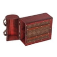 thumbnail image 4 of Caja para portabotellas de vino, vino vintage para 2 botellas, caja para botellas de vino, caja para botellas de vino, parte superior de la línea Jadeshay A, 4 of 8