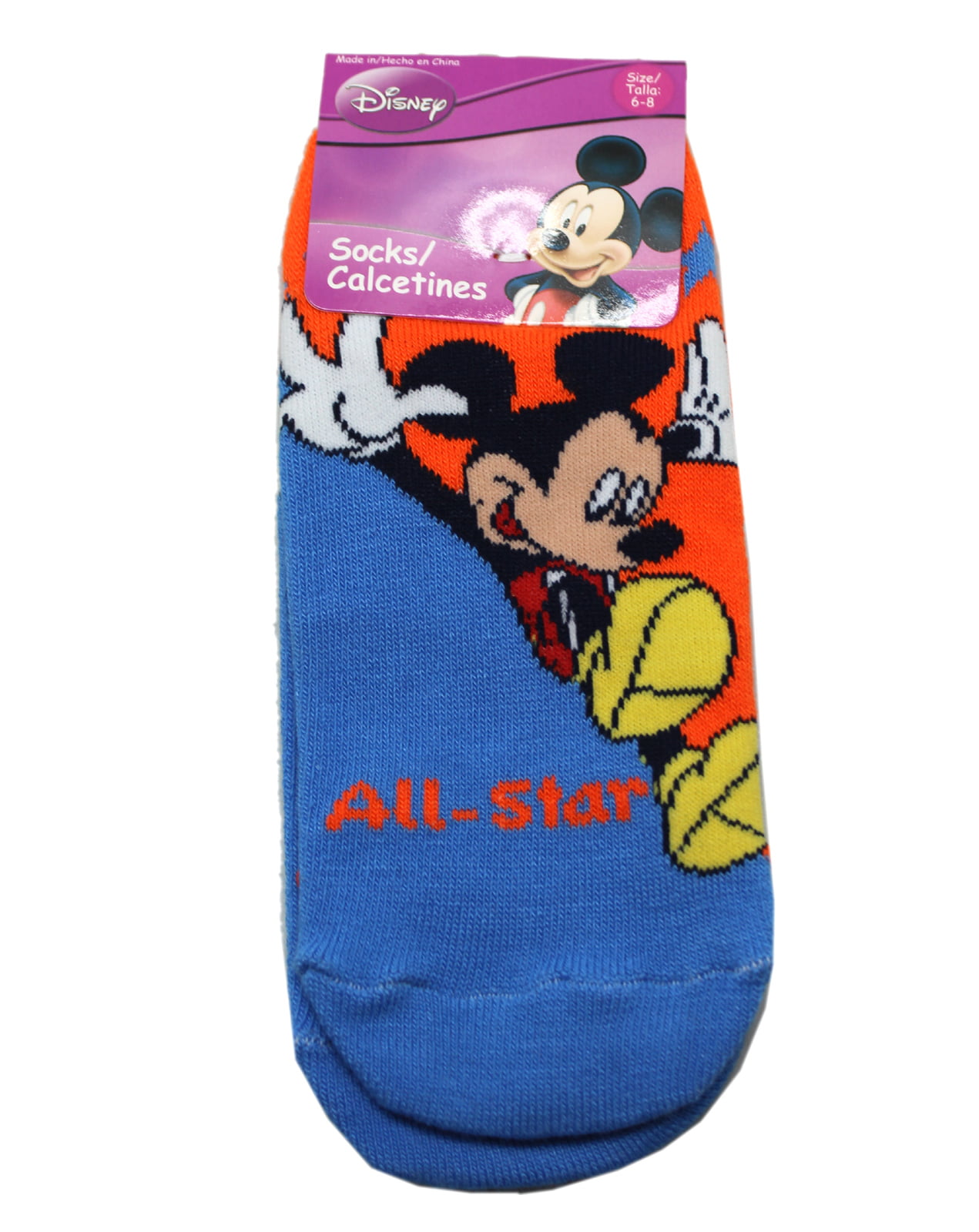 Disney Parks Colorful Mickey Mouse & Pluto Polyester Socks Adult NEW