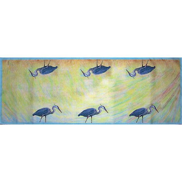 Chemin de Table Héron Bleu 13 x 36 Po.
