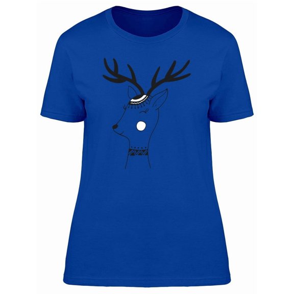 Scandinavian Deer Sketch Tee Women's -Image by Shutterstock