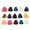 Triangle, variant on Pebbuoy 15Pcs 0.5/0.75/1.0MM Colorful Celluloid Guitar Pick Ukulele Bass Acoustic Folk Electric Guitar Plectrum Guitar Accessories