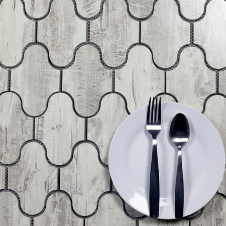 Abolos- Nature Swag 3.5" x 5.13" Glass Subway Tile in Birchwood Gray (5.20sqft / 10pc Box)