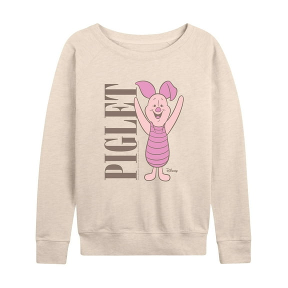 Disney - Winnie the Pooh - Muted Piglet - Women's Lightweight French Terry Long Sleeve Shirt