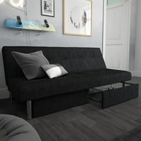 Sola Storage Futon, Black