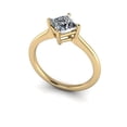 thumbnail image 2 of 1.00 Ct Solitaire Princess Shaped Diamond Wedding Rings for her Solid 14K Yellow Gold, 2 of 6